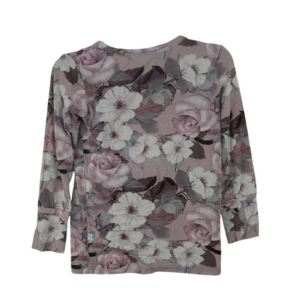 Posh‎ Peanut Bamboo Floral Long Sleeve Pajama Set Viscose 2T - Picture 3 of 5